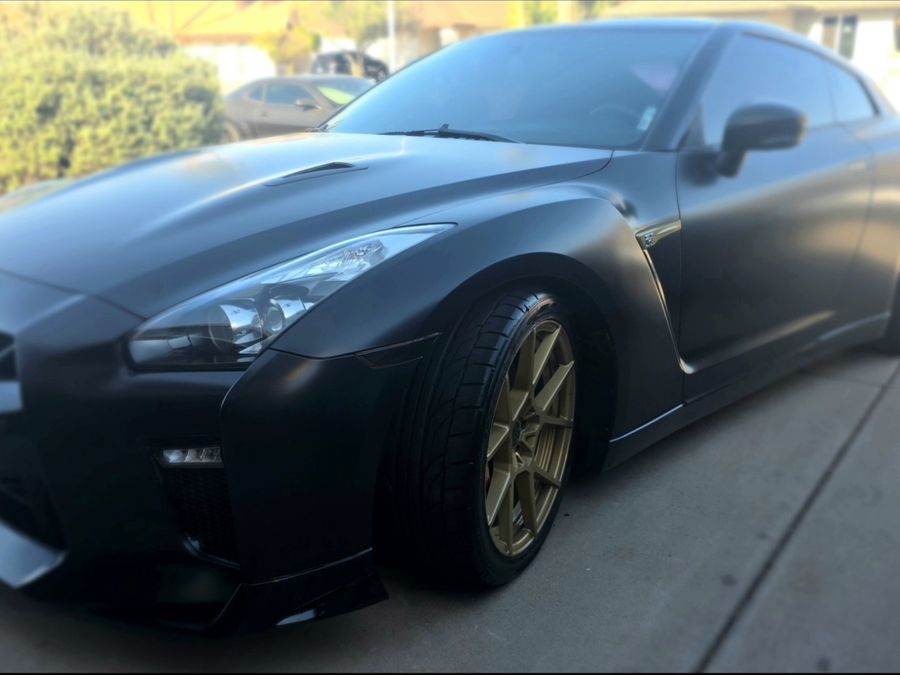 Matte-finish Nissan GT-R after a Detail On Demand Refresh
